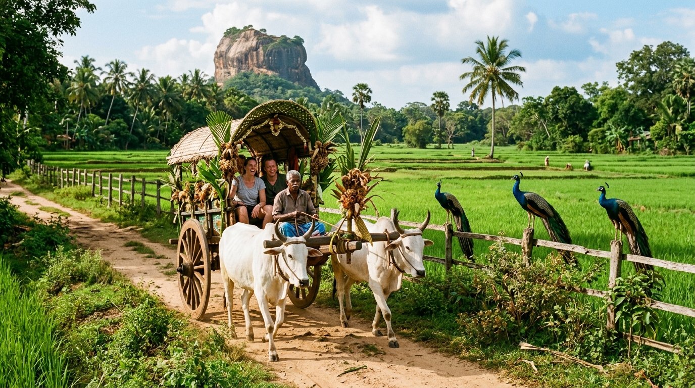 Bullock Cart Safari through Paddy Fields
